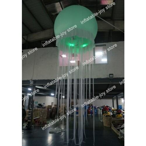 Free air ship to door!1m /2m inflatable jellyfish model inflatable jellyfish lights cheap inflatable seajelly with LED light
