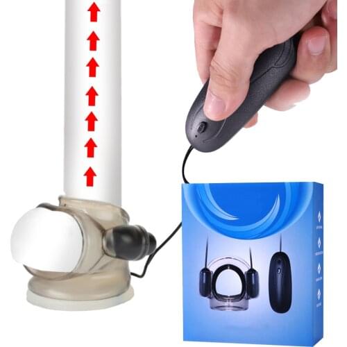 Bondage Testicles Vibrator for Male Scrotum Stimulator Vibrating Masturbator for Men Adult Sex Toys Penis Vibrator Ring Adults