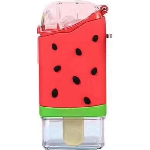 300ml Water Bottle with Lanyard Unique Ice Cream Shape Portable Kids Cartoon Solid Feeding Cup Kids Gifts