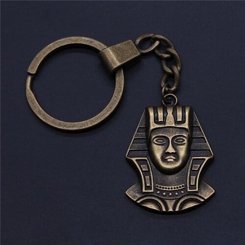 1 Piece Keychain Pharaoh key chains fashion hot sale cute keychain key-rings keychains for women