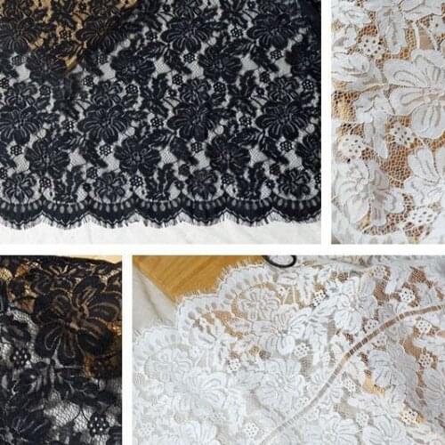 Export bone thread eyelash lace fabric Embroidery water-soluble DIY dress wedding dress skirt stitching accessories RS3373