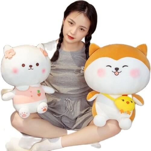 Подушка для животных сиба-ину animation Shiba Inu steamed bun series pillow animal doll baby comfort animal room decoration gift