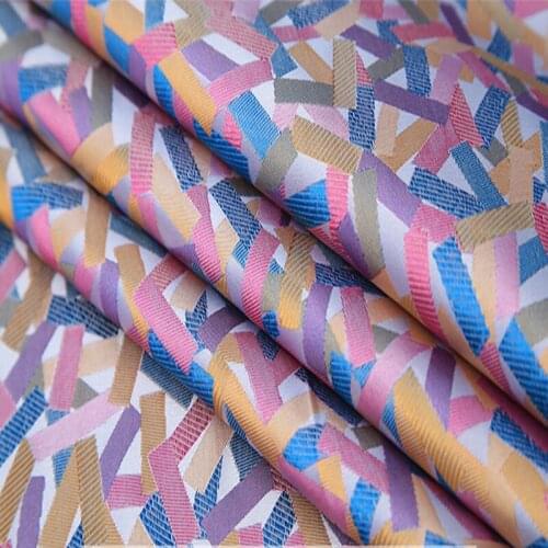 90x100cm yard dyed jacquard tapestry satin 3D jacquard brocade fabric for dress cushion cover curtain table patchwork by meter