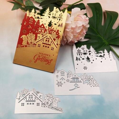 Christmas card metal cutting knife die 2019 new DIY scrapbook, used for card paper card decoration mold