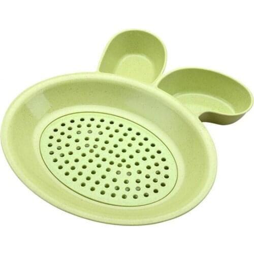 Cute Rabbit ears design Plate Dumplings Dish Fruit Bowl Fruit Plate Dish New Popular dumpling plate 25.5*23cm