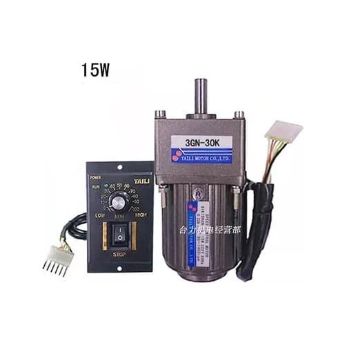 15W 3IK15RGN AC220V AC geared motor High torque Can be reversed and reversed Speed motor + speed governor