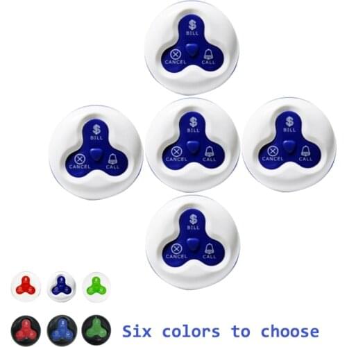 Restaurant Pager Wireless Paging System 5 Waterproof Button Transmitter Guest Call Waiter Service For Cafe Hotel