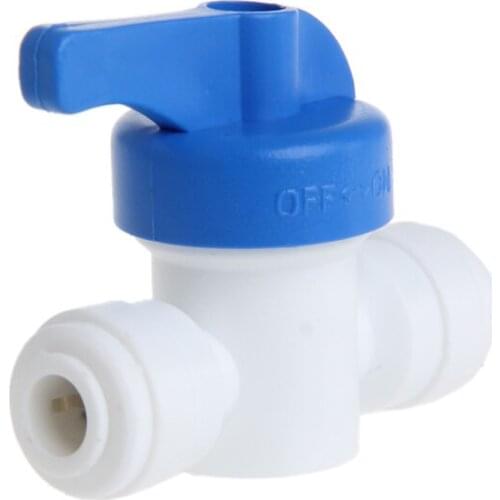 1/4" Plastic Ball Valve Quick Connector 6mm Water System Loop Connector for Food Beverage Series