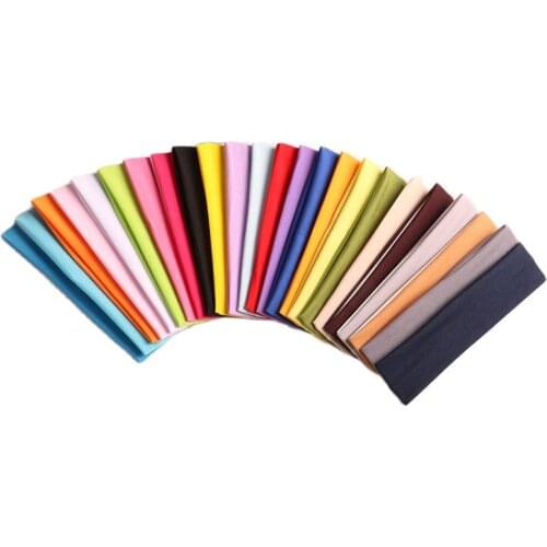 24PC Unisex Yoga Sports Headband Elastic Wide Hair Bands Running Fitness Headwear Women Girl Turban Head Warp Hairband Sweatband