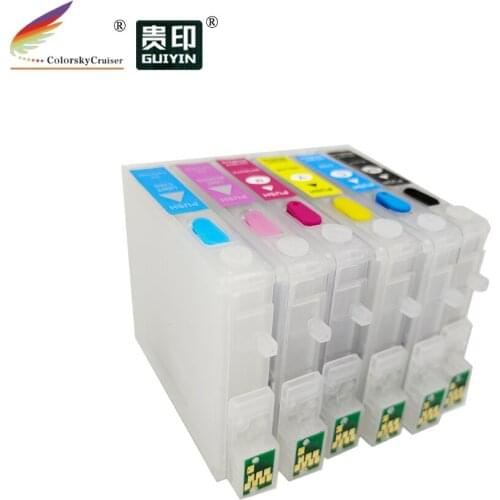 RCE491-496) refillable refill ink cartridge for Epson T0491 T0492 T0493 T0494 T0495 T0496 bk/c/m/y/lc/lm