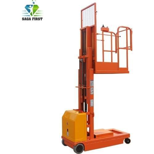 Ce Certificated Self Propelled Small Industrial 4.5m Electric Aerial Order Picker