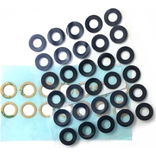 100pcs Camera Glass Lens For iphone 7 7 Plus 8 8 Plus X XR XS Max Rear Bcak Camera Glass Cover With Adhesive Sticker Parts
