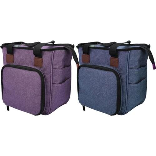 Knitting Bag Portable Yarn Storage Bag Tote for Wool Crochet Hooks Knitting Needles Sewing Supplies Set DIY Household Organizer