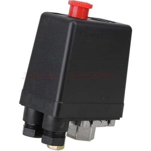 Vertical Type Single Port Air Compressor Pressure Switch Control Valve AC220-240V 0.55-0.8Mpa