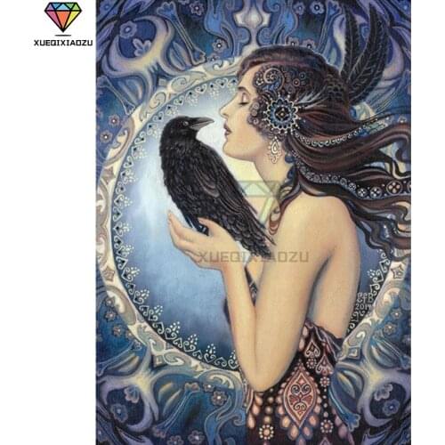 XUEQIXIAOZU Full Round Art paintings Diamond embroidery Diamond drawing 5D DIY Diamond setting Mosaic painting Home gifts New