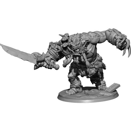 1/32 56mm Resin Model The Monster Figure Unpainted DW-033