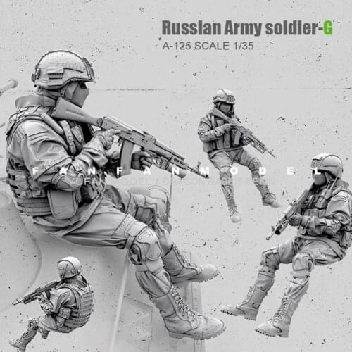 1:35 Scale Resin Figure Unpainted Model Kit Figure Russian A-119 Collect Unpainted Forces Unassambled Modern Special D3F5