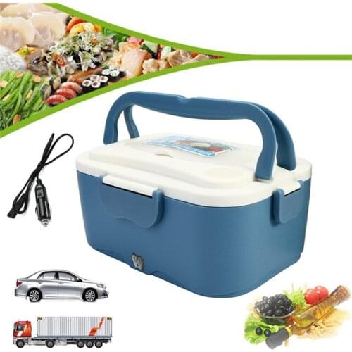 1.5L 12V/24V Car Electric Lunch Boxes Outdoor Traveling Meal Heater Truck Lunchbox Food Storage Container Box Dinnerware Gift