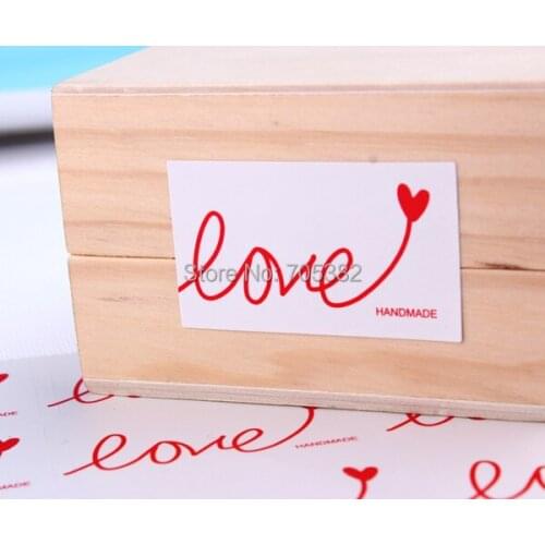 100pcs/lot Seal Sticker Kawaii love printed stickers for home made cakes cookies chocolates(aa-714)