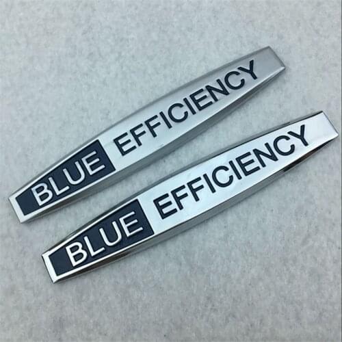 2PCS Blue Efficiency TEC HYBRID Fender Side Sticker Emblem for Benz W203 W204 W211 W210 W124 CLA GLA GLK300 A car styling