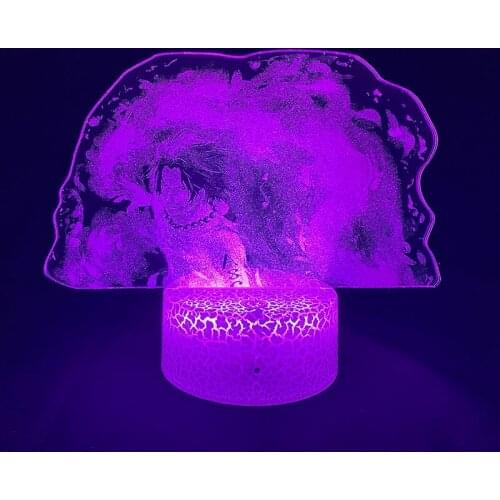 3D Lamp Japanese Anime LED Nightlight Portgas D. Ace Gift for Kids Hotel Room Decoration Color Changing Night Light