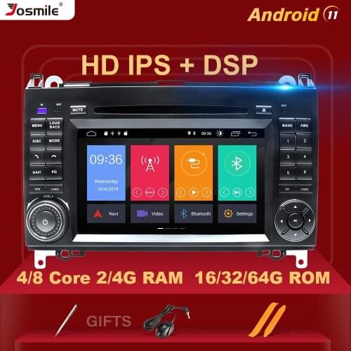 4G RAM Andriod 10 Car DVD Radio for Mercedes Benz B200 A B Class Sprinter W906 W169 W245 Viano Vito W639 b170 GPS OBD2 Carplay