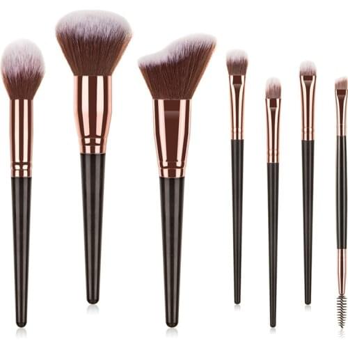 7 Pcs Makeup Brushes Set for Makeup Beginners Kit Foundation Brush Eyebrow Eyelashes Brosses Bronzer Cepillos