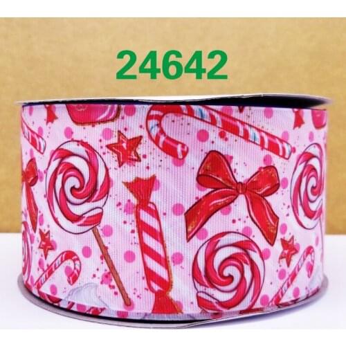 Free shipping 50 yard cartoon printed grosgrain ribbon 24643