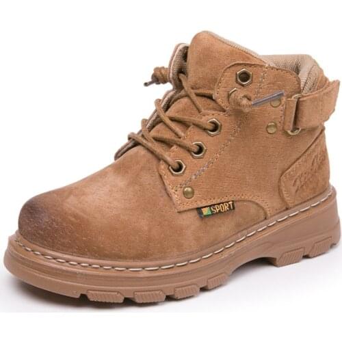 Children Martin Boots Genuine Leather Shoes Kids For Girl Boy Warm Snow Boots New Winter Fashion Casual Plush Baby Toddler Shoes