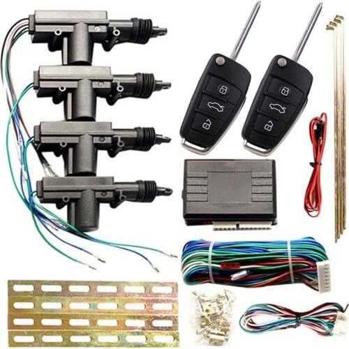 Central Lock With Motor System Car Alarm Remote Control Auto Door Locking Centralized Device Universal Anti-Theft Keyless Entry