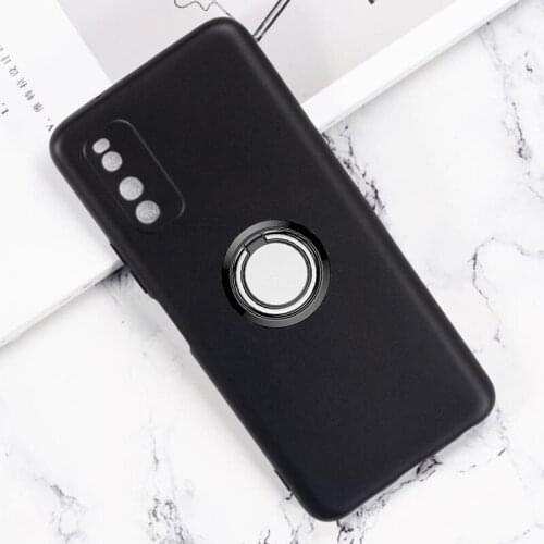For Vivo iQOO Neo3 Back Ring Holder Bracket Phone Case Cover Phone TPU Soft Silicone Cases ON Vivo iQOO Neo 3 6.57"