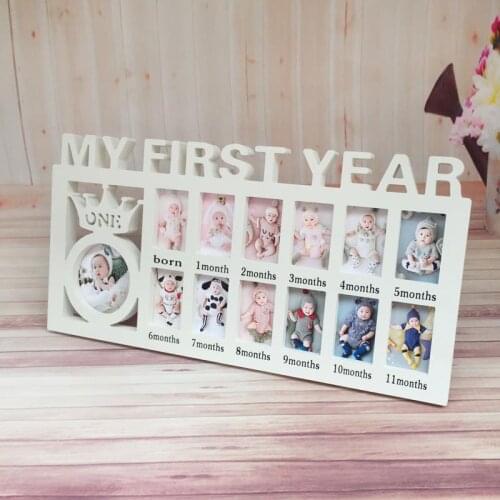 Baby childrens growth record a set frame 12 months creative wall-mounted one-year-old set birthday gift set