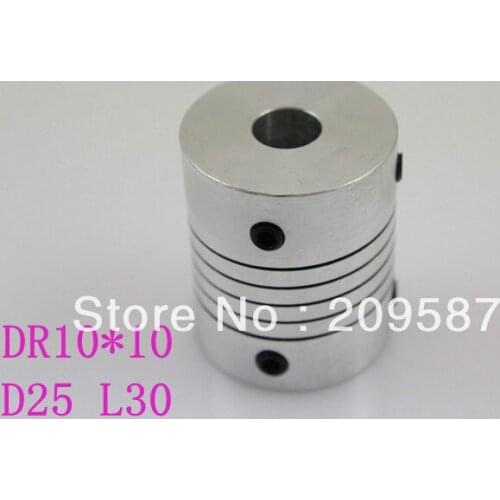 DR 10mm x 10mm CNC Flexible Coupling Shaft Coupler Encode Connector D25 L30
