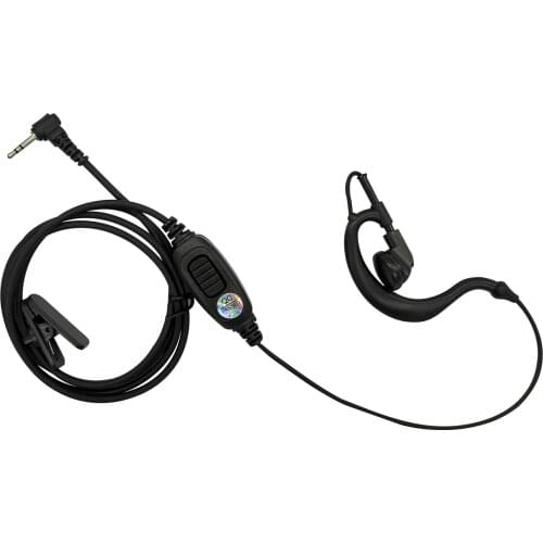 Two Way Radio G Shape Clip-Ear Headset Earpiece with PTT is Compatible with Motorola T460 T600 MH230R MS350R MT350R