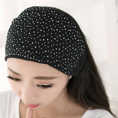 14 Colors Elastic Wide Border Hair Wrap Sweat Women Party School Travel Yoga Sports Running Headwear