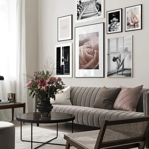 Europe Decor Poster Wall Art Canvas Print Flower Figure Picture Nordic Home Decor Modern Art Painting for Living Room Design