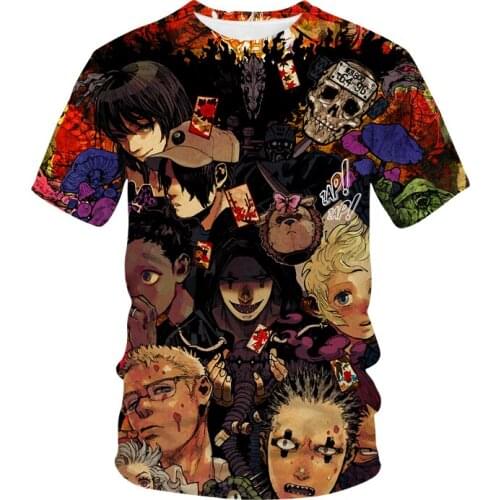 New Dorohedoro 3D Printed T-Shirt Harajuku Anime Cosplay Streetwear Men Women Fashion Oversized T Shirt Hip Hop Tees Tops Unisex
