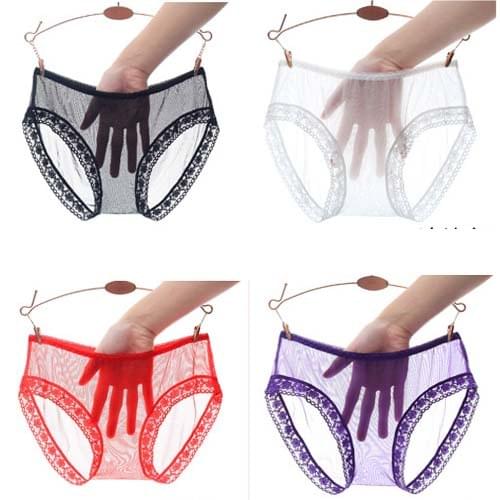 Hot Transparent Sexy Lingerie Underwear Womens Lace Ultra-thin Crotch Free Full Exposed Net Gauze Perspective Couple Flirting 4
