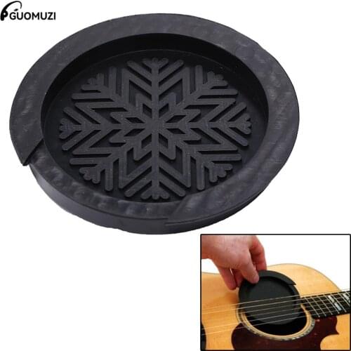 40"/ 41"/42"Acoustic Guitar Sound Hole Cover Flexible Rubber Block Stop Plug Screeching Halt For Musical Stringed Black