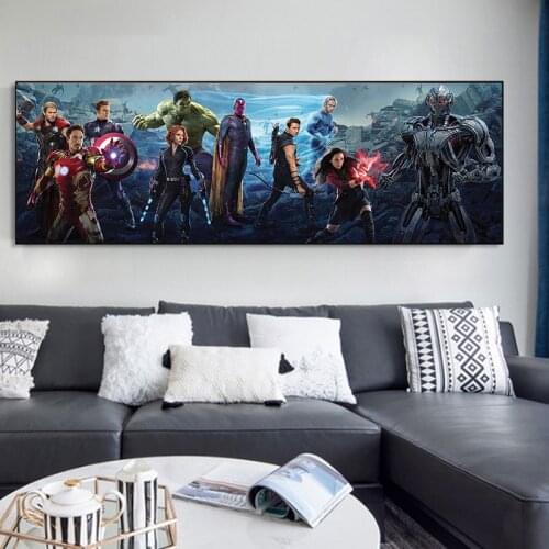 Marvel Movie Avengers EndGame Home Decoration Canvas Painting Poster and Prints Wall Art Pictures for Childrens Room Cuadros