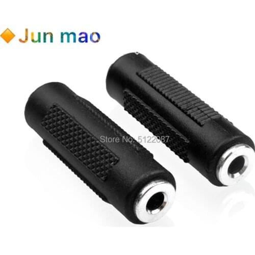 Mini 3.5mm Female to Female F/F Jack Stereo Audio Adapter Converter Connector Audio Adapter Coupler Metal Gold Plated Connector