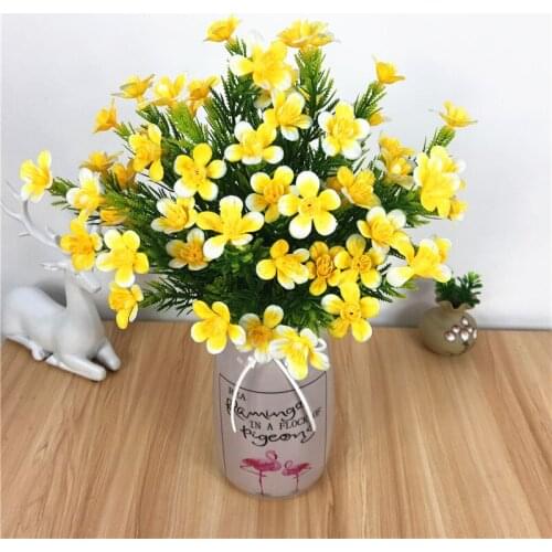 2019 hot sale Mini Silk Orchid Artificial Flower Head For Wedding Home Decoration Real Touch Orchis Cymbidium Flowers Plants