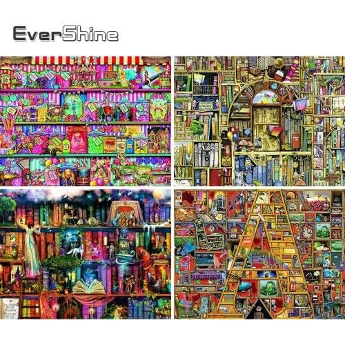 Evershine 5D Diamond Painting Beaded Cartoon Cross Stitch Kit Diamond Embroidery Full Square Drill Diamond Mosaic Kit Full Set