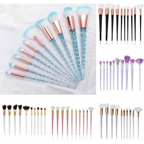10 Pcs Unicorn Makeup Brush Set Bag Foundation Powder Eyeshadow Make Up Brushes Beauty Makeup Cosmetic Tools Pincel hot