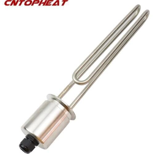 Heating Element 220v 3.5kw 2"Tri Clamp (OD64) Stainless Steel Immersion Water Heater for Brewing/Distilling