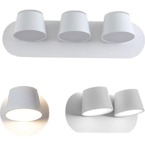 Nordic LED Wall Lamp Modern Simple Rotatable For Home Bedroom Bedside Reading Light Bathroom Aisle Wall Sconce Hotel Lighting