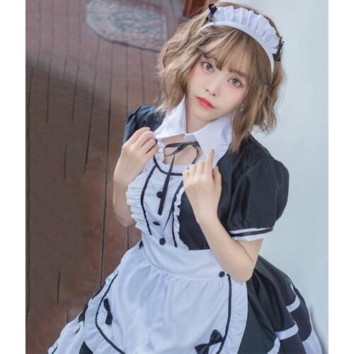 New anime cosplay Maid outfit cosplay Princess dress dress Erotic Apron Maid Sexy Costume Babydoll Women Lace Miniskirt Outfit