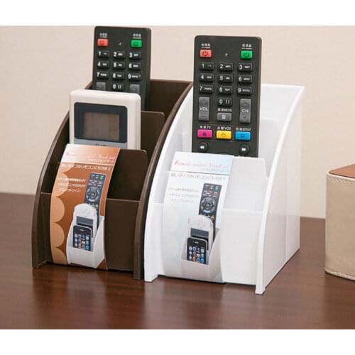 Plastic TV Remote Control Storage Holder Mobile Phone Holder Stand Washable Home Office Storage Boxes Desktop Storage Case