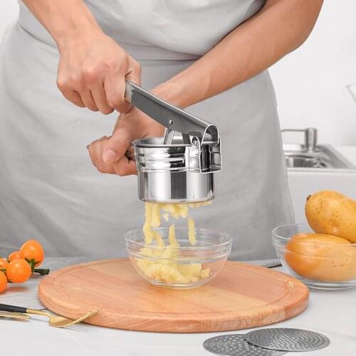 Stainless Steel Manual Juicer Press Squeezing Potatoes Baby Food Supplements Potato Mashers And Juicers Kitchen Tools