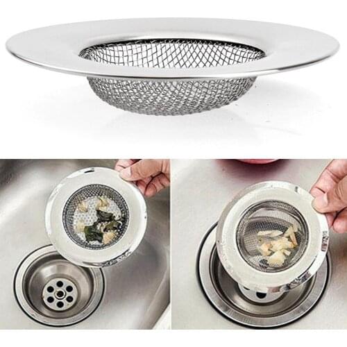 Kitchen Steel Sink Strainer Drain Stopper Hole Trap Hair Stopper Trap Bathroom Bath Filter Accessories Filt Drain T9J7
